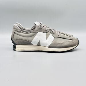 New Balance Shoes Boys 6 Womens 7.5 Gray White 327 Retro Athletic Sneakers